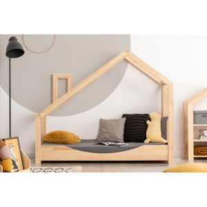Domčeková posteľ z borovicového dreva Adeko Luna Elma, 90 x 170 cm