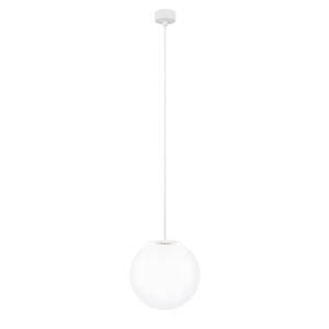 Biele stropné svietidlo s bielym káblom Sotto Luce Tsuri, ∅ 25 cm