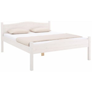 Biela posteľ z masívneho borovicového dreva Støraa Barney, 180 × 200 cm