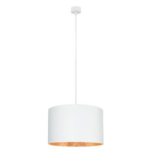 Biele stropné svietidlo s vnútrajškom v medenej farbe Sotto Luce Mika, ∅ 40 cm