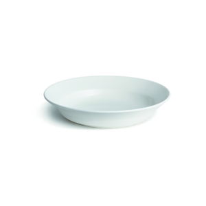 Biely tanier z kostného porcelánu Kähler Design Kaolin, ⌀ 14 cm