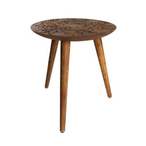 Odkladací stolík z dreva palisandra sheesham Dutchbone, ⌀ 40 cm