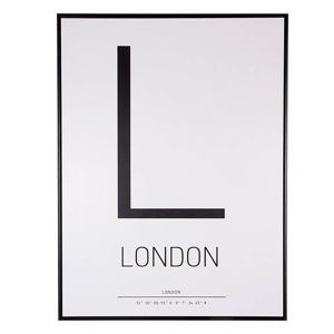 Obraz sømcasa L Letter, 60 × 80 cm
