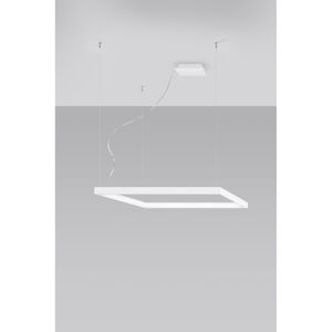 Biele LED závesné svietidlo 80x80 cm Aura - Nice Lamps