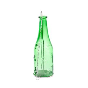 Zelený závesný sklenený svietnik Dakls Romance