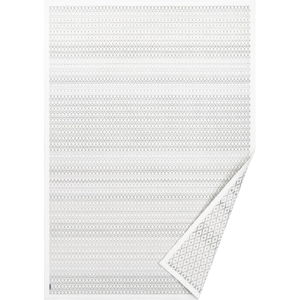 Biely vzorovaný obojstranný koberec Narma Tsirgu, 300 × 200 cm