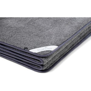 Sivá deka z merino vlny Royal Dream Merino, 90 × 200 cm