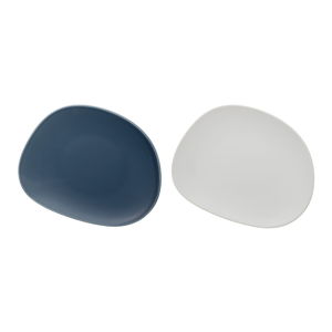 Sada 2 modro-bielych porcelánových tanierov na šalát Like by Villeroy & Boch Group