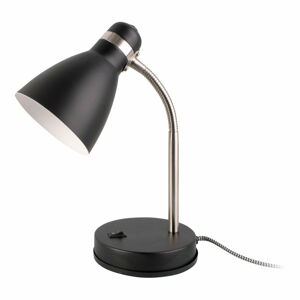 Čierna stolová lampa Leitmotiv Study, výška 30 cm