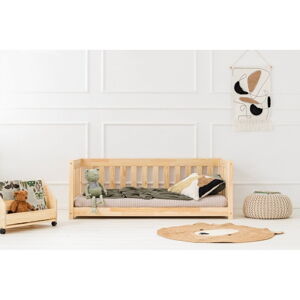 V prírodnej farbe detská posteľ z borovicového dreva 80x160 cm CPP – Adeko