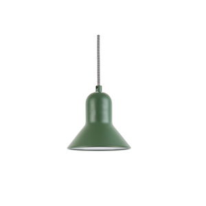 Zelené závesné svietidlo Leitmotiv Slender, výška 14,5 cm