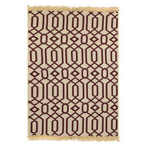 Červeno-béžový koberec Ya Rugs Kenar, 60 × 90 cm