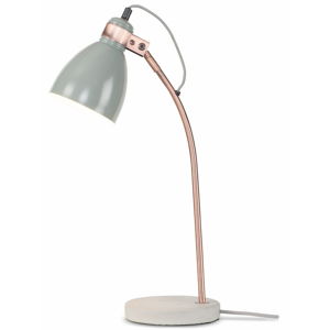 Sivá stolová lampa s kovovým tienidlom (výška 50 cm) Denver – it's about RoMi