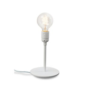 Biela stolová lampa Bulb Attack Uno