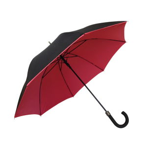 Červeno-čierny dáždnik Ambiance Susino Noir Rouge
