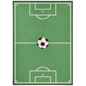 Detský zelený koberec Zala Living Football, 200 × 290 cm