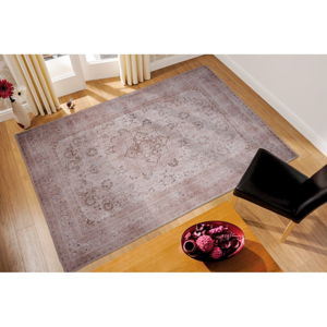 Svetlohnedý koberec Floorita Keshan Cream, 80 × 150 cm