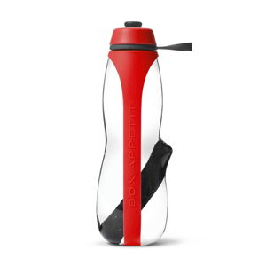 Červená športová filtračná fľaša s binchotanom Black + Blum Eau Good Duo, 700 ml
