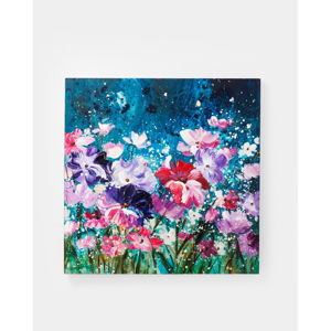 Obraz Kare Design Flower Garden, 100 × 100 cm