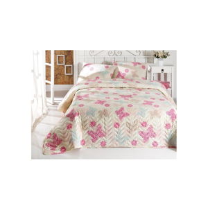 Sada prikrývky cez posteľ a obliečky na vankúš Papillon, 160 × 220 cm