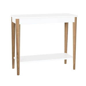 Biely konzolový stolík Ragaba Ashme, šírka 85 cm