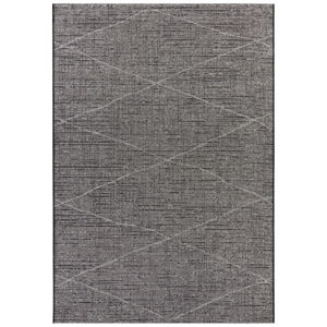 Antracitovosivý koberec Elle Decor Curious Blois, 154 × 230 cm