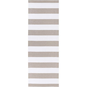 Hnedo-biely koberec vhodný do exteriéru Narma Birkas, 70 × 100 cm