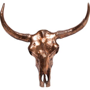 Nástenná dekorácia Kare Design Skull Copper Big
