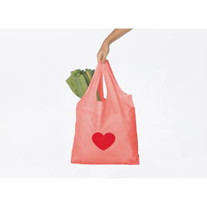 Ružová nákupná taška DOIY Heart