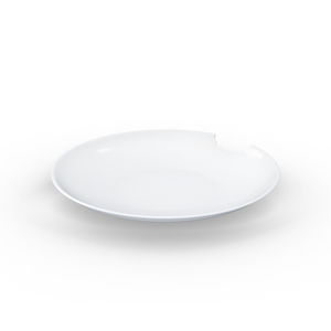 Sada 2 bielych hlbokých tanierov z porcelánu 58products, ø 24 cm