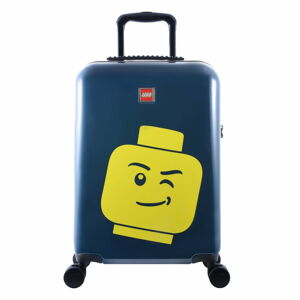 Modrý kufor na kolieskach LEGO® Luggage Minifigure Head 20"