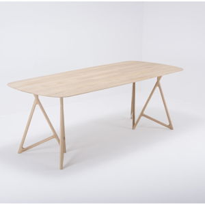 Jedálenský stôl z masívneho dubového dreva Gazzda Koza, 220 × 90 cm