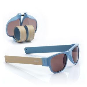 Modré zrolovateľné slnečné okuliare InnovaGoods Sunfold AC5