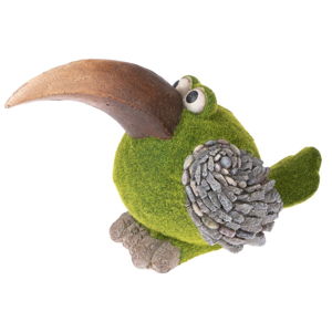 Zelená záhradné dekorácia v tvare vtáka Dakls