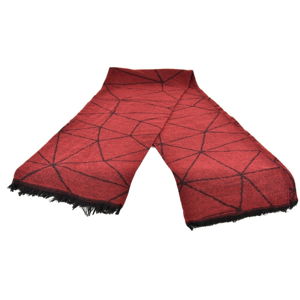 Červený dámsky šál s prímesou bavlny Dolce Bonita Sky Fonce, 170 × 90 cm