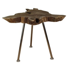 Odkladací stolík z teakového dreva HSM Collection Stain, 45 x 80 cm