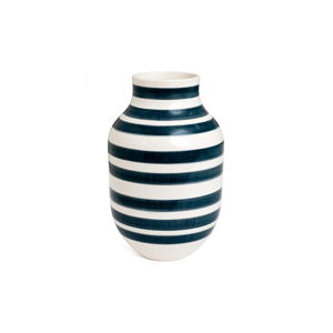 Sivo-biela kameninová váza Kähler Design Omaggio, výška 30,5 cm