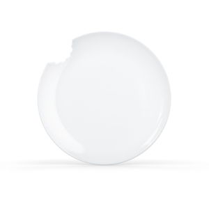 Sada 2 bielych dezertných tanierov z porcelánu 58products, ø 20 cm