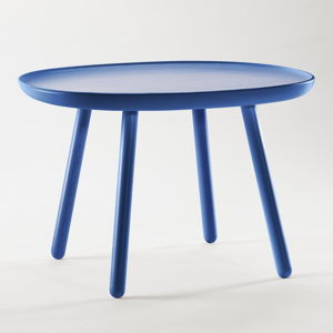 Modrý odkladací stolík z masívu EMKO Naïve Large