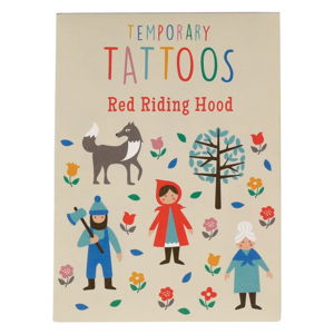 Sada tetovaní s motívom Červenej Čiapočky Rex London Red Riding Hood
