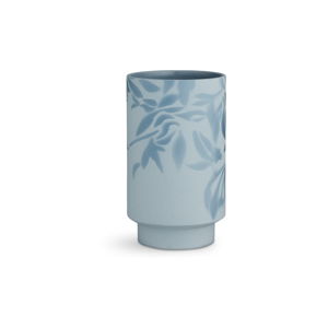 Svetlomodrá kameninová váza Kähler Design Kabell, výška 19 cm
