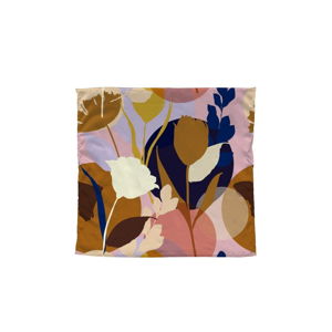 Farebná šatka Madre Selva Flowers, 55 × 55 cm
