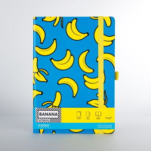 Zápisník s motívom banánov Just Mustard Banana