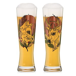 Sada 2 pivných pohárov z krištáľového skla Ritzenhoff Black Label Tobias Tietchen, 660 ml