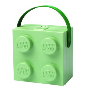 Svetlozelený úložný box s rukoväťou LEGO®