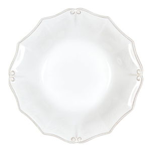 Biely kameninový tanier na polievku Casafina Vintage Port Barroco, ⌀ 24 cm