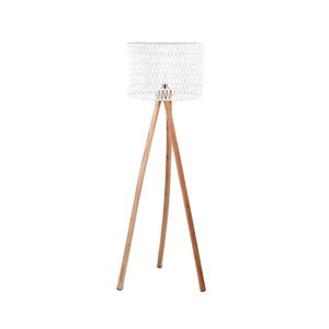 Biela lampa z mangového dreva LABEL51 Stripe