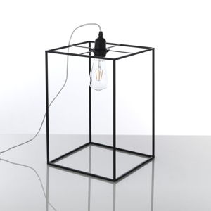 Čierna stolová lampa Tomasucci Stick, 36 × 25 × 25 cm
