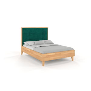 Dvojlôžková posteľ z bukového dreva Skandica Frida, 160 x 200 cm