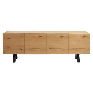 Nízka komoda z dreva bieleho duba Unique Furniture Oliveto